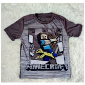 Gray Athletic Minecraft Shirt